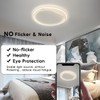 AOMEI White Full Spectrum Modern Minimalist Living Room Ceiling Light,Ultra-Thin