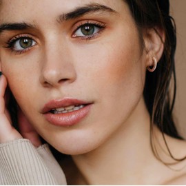 14K Gold Hoop Earrings Gold Earrings for Women’s Hoop Earrings Small Thick Gold Hoop Earrings Exquisite Diamond Hoop Earrings 25 mm