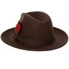 9th Street Reverb Classic Felt Fedora 100% Wool (Large (fits