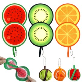 6 PCS Fruit Foldable Fan Folding Fan Hand Fan Folding Summer Festival Handheld Folding Fan Round Hand Fan Folding Folding Fan Foldable Fan Fruit Style for Family Personal Decoration Party Wedding