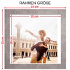 CABBEL Picture Frame 20 x 20 cm, Grey/Concrete, Sturdy MDF
