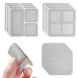 30 PCS Window Screen Repair Patches Kit, Screen Repair Tape Self Adhesive Screen Repair Patch Fiberglass Replacement Screens for Repairing Screen Windows Doors Tents Nets (3 Sizes)