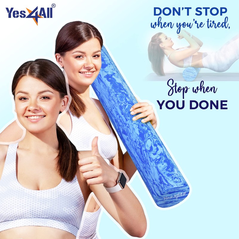 Yes4All EVA Firm Foam Roller for Back - Round Roller