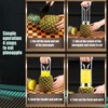 Pineapple Corer and Slicer | Fruit Peeling Gadget,2-in-1 Multifunctional Corer