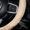 Wood Grain Steering Wheel Cover, 14.5-15 inch, Beige