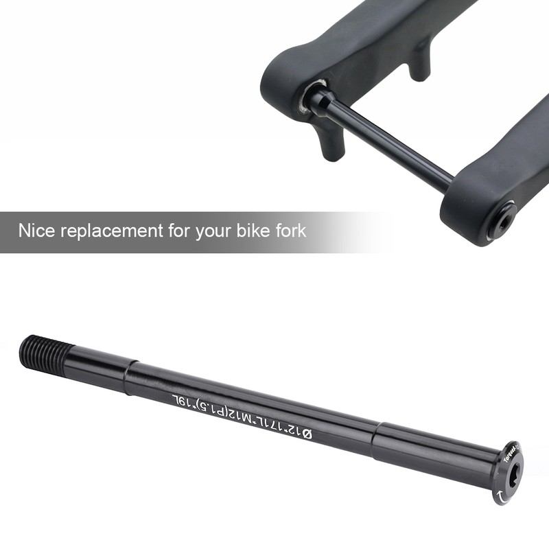 Bike Bicycle Front Hubs Tube Shaft Fork Thru Axle Lever