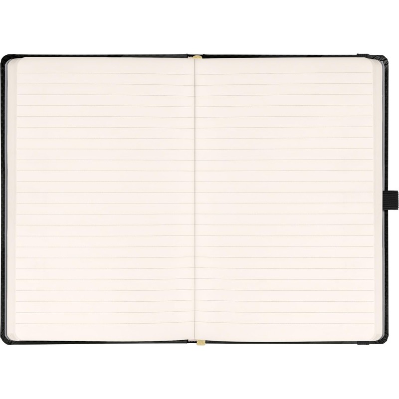 NOTIQUE Lined Notebook with Elastic Band, 13 x 21 cm,