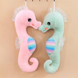 Champracer Seahorse Cuddly Toy, Cute Soft Seahorse Cushion, Seahorse Plush Dolls, Seahorse Stuffed Toy, Gift for Children Girls Boys (50 cm, Pink)