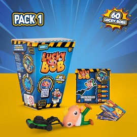 Lucky Bob Figura, 1 Accesorio y 1 Carta para interactuar con la App Doll-Multicoloured (1)