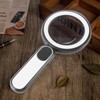 8X Rechargeable Magnifying Glass with Light 21Led 3 Mode Magnifying