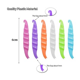 Kieferorthopädische elastische Platzierer aus Kunststoff, Einweg, 30 Stück, 6 Farben