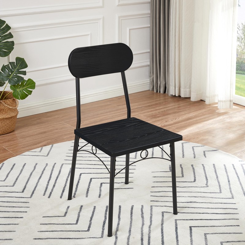 VECELO Dining Table Set for 4, 5 Piece Dinette with