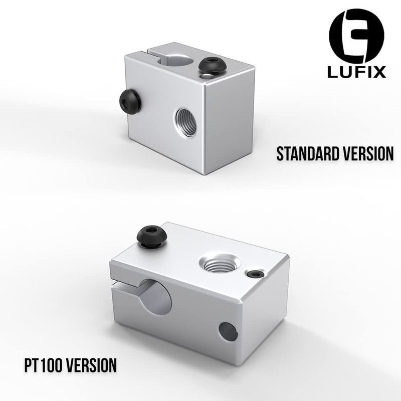 Lufix V6 Heating Block PT100 Version - 3D Printer Heating