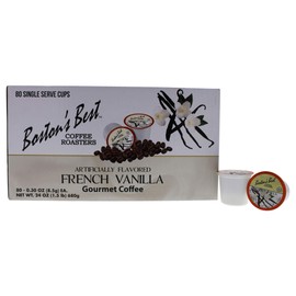 Boston's Best Coffee Roasters Single Serve Coffee, French Vanilla, 80 Count  (Compatible with 2.0 Keurig Brewers)