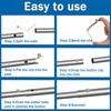 INCREWAY Tent Pole Clips, 8Pcs Kayak Paddle Spring Snap Clips,