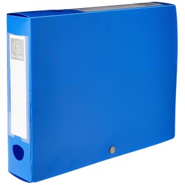 Exacompta 60 mm Press Student Filing Box - Blue