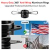 6FT Heavy Duty Flag Pole for Outside House (1 Pack,