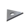 OSCARBIDE 3-Piece Carbide Scraper Blades Set, Round/Drop/Triangle Shapes, Removes Paint/Glue/Varnish/Rust,