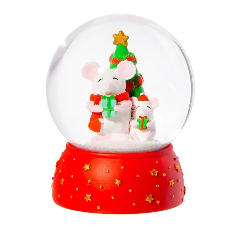 Sass & Belle Christmas Mice Snowglobe