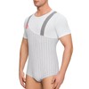 Landofgenie - Body de algodón para hombre, con leotardo, entrepierna