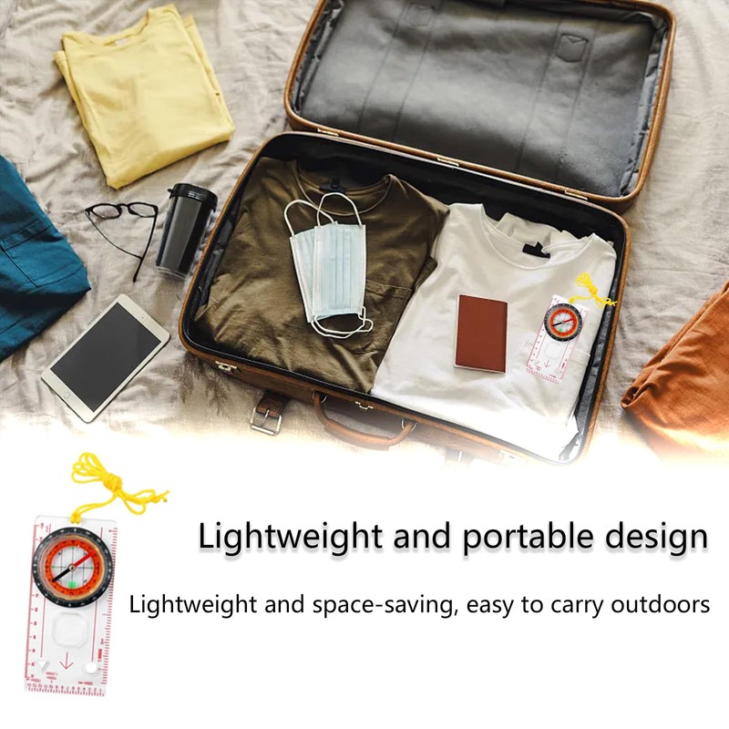 Navigation Compass Orienteering Compass Scout Compass Hiking, Multifunctional Waterproof for