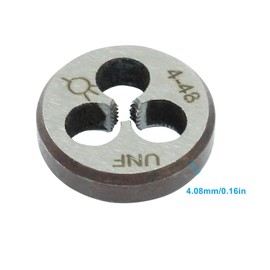 Zorveiio 4"-48 UNEF Tap and Die Set, 4 x 48 UNEF Machine Round Die Thread Tap Right Hand for Machinists/Engineers