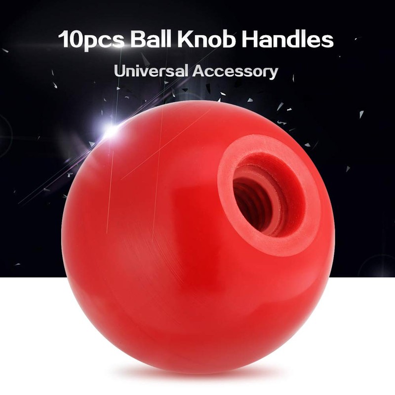 Naroote Plastic Knobs Wheelchair Joystick Knob Ball Handle Black Open