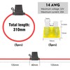 JatilEr Inline Fuse Holder 12v 5 Pcs, Waterproof Fuse Holder