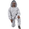 Bees & Co U74 Natural Cotton Beekeeper Suit with Fencing