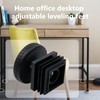 Antrader Home Office Table Desk Adjustable Leveling Foot,Plastic Metal Square