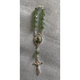 Saint Jude One Decade Auto Rearview Mirror Rosary Rosario De San Juditas