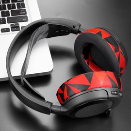 SOULWIT Kühlgel Ersatz Ohrpolster für Steelseries Arctis Nova Pro Wired, Nova 1/1X/1P/3/4/7/7X/7P Kopfhörer, Ersatzpolster mit Geräuschisolations-Schaumstoff, zusätzliche Dicke.