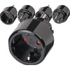 Brennenstuhl 1508550 Socket Adaptor Black