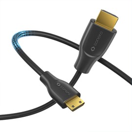 Sonero® 4K Mini HDMI auf HDMI-Kabel, Premium High Speed, 4K 60Hz, Mini HDMI Stecker auf HDMI Stecker, vergoldete Kontakte, zweifache Abschirmung, PVC-Mantel, 3,00m