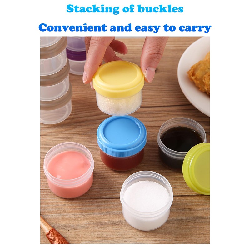 FYKZQWDS 8 Pcs Small Pots With Lids, Small Containers With