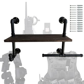 TYTAMMON Heavy-Duty Tactical Gear Rack Wall Mount Hanger & Hook for Police,Motorcycle,Cycling,Football Suit(1 Set)