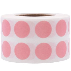 Small Pink Dot Stickers 0.5 Inch 12.7 mm Round 1000 Count