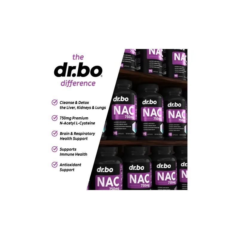Dr Bo Suplemento Nac 750mg Detox Hígado Pulmones 90 Cápsulas