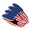 Black Cat 4th of July American Flag Patriotic Double-Sided Oval