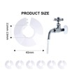 NHALESBG 10pcs Radiator Pipe Covers White, Plastic Pipe Boxing Covers