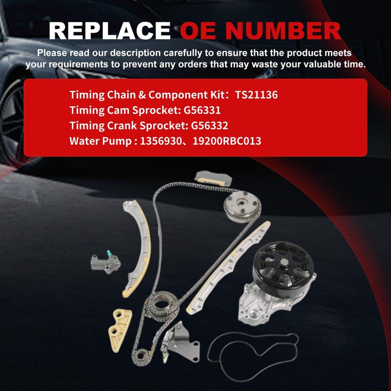 Engine Timing Chain Kit Water Pump Fit for Civic 2006-2011