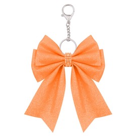 Tofwaol Cheer Keychain Cheer Stuff for Girls Women Cheer Bow Keychain for Purse Backapack Bag Charms Cheer Accessories for Girls Women Cheerleader Cheer Gifts Cheer Bows for Girls Women Cheer Charms