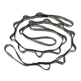 FOSER 2pcs Yoga Hammock Extension Strap Yoga Extender Strap Daisy Chain Fitness Pilates Stretch Belt Exercise Extend Strap Band (Gray)