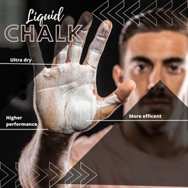 BLUEGORILLA Liquid Chalk Gym, Chalk Bouldering, Ultra Dry 250 ml Magnesia Gymnastics Magnesium Climbing Chalk Gym Powerlifting Weight Lifting Crossfit Calisthenics Gift Keyring