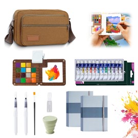 Mini Watercolor Travel Set, 12 Colors