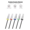Ceramic Nail Drill Bit 10Pcs-3/32 Nail Drill Bits for Acrylic
