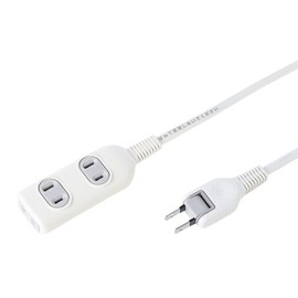 サンワサプライ(Sanwa Supply) 電源タップ 3個口・2P (5m) 配線しやすいスイングプラグ TAP-3W5N