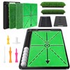 Golf Hitting Mat, 3-in-1 Golf Practice Mat, Replaceable Turf Golf