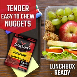 Jack Link's Premium Cuts Beef Steak Tender Bites, Teriyaki, 1.25 Ounce (Pack of 10)