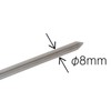 Shinwa Sokutei 73012 Thermometer, V-4, Round T-Shape, White Scale